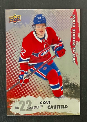 2021-22 Upper Deck Series 1 Cole Caufield Rookie Class #RC-15 front